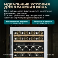 Винный шкаф Meyvel MV46PRO-KWT2 двухзонный под столешницу